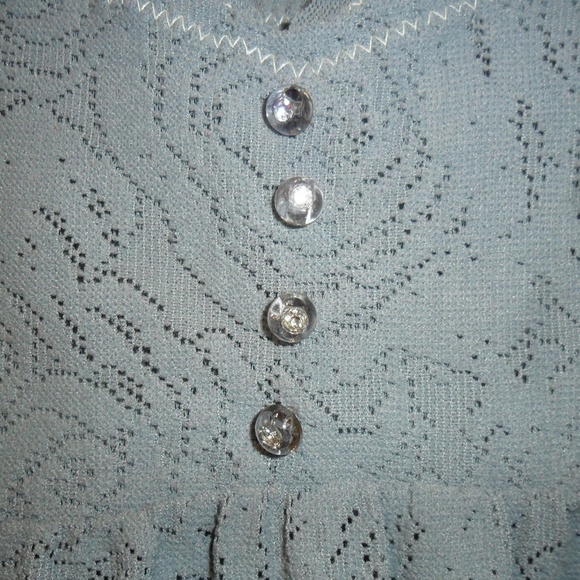 Free People Gray Lace and Mesh Dress Size Medium - Picture 3 of 6